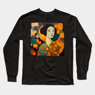 Asian Abstract Long Sleeve T-Shirt